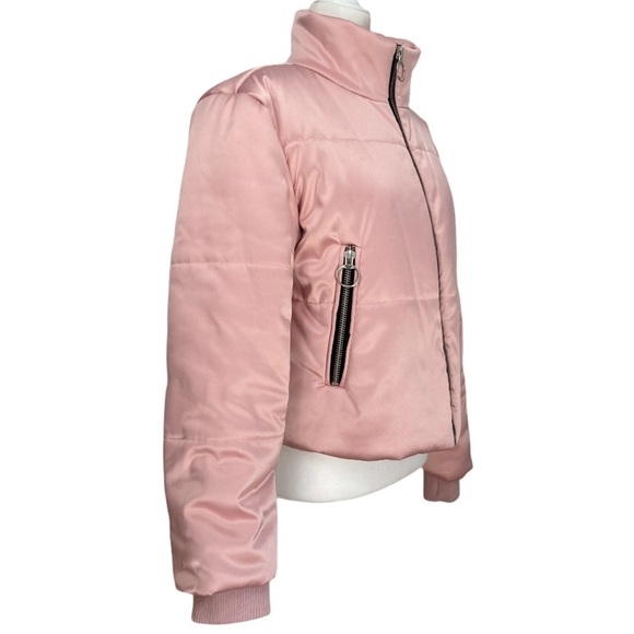 Bagatelle Heritage Pink Puffer Full Zip Jacket - Picture 5 of 10